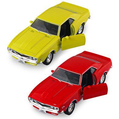 Автомодель - CHEVROLET CAMARO Z28 1968 (червоний, жовтий) 250384W фото
