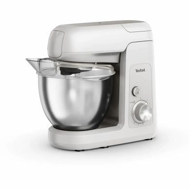 Tefal Кухонная машина Bake Partner 1100Вт, чаша-металл, корпус-пластик, насадок-8, белый QB525B38 фото