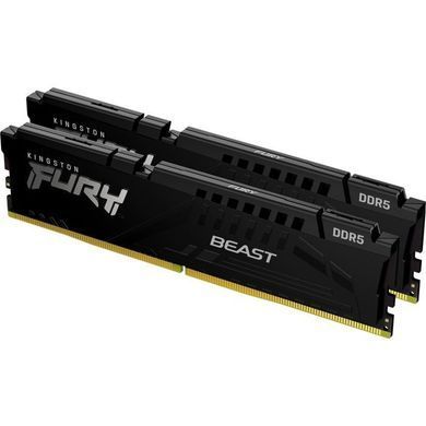Kingston Пам'ять ПК DDR5 32GB KIT (16GBx2) 6400 FURY Beast Black EXPO KF564C32BBEK2-32 фото