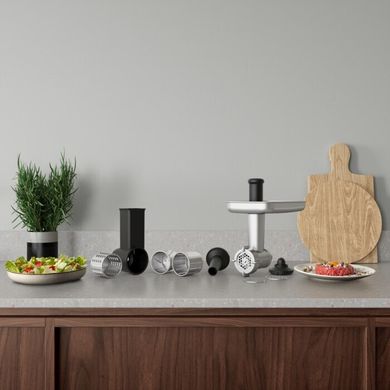 Кухонная машина Electrolux, 1200Вт, чаша-металл, корпус-металл, насадок-8, черный E5KM1-6GBP фото