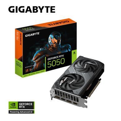 Gigabyte Відеокарта GeForce RTX 5050 8GB GDDR6 WINDFORCE 2 OC GV-N5050WF2OC-8GD фото