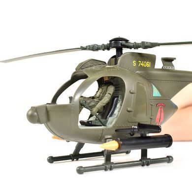 Игровой набор ELITE FORCE &mdash;МНОГОФУНКЦИОНАЛЬНЫЙ ВЕРТОЛЕТ MH-6 (вертолет, мотоцикл, фигурки, аксесс.) 101860 фото