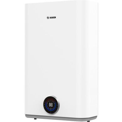 Bosch Водонагрівач електр. BOSCH плаский слім Tronic 5500iT, 100л, 1.5кВт, ун. монтаж, електр. кер-ння, Wi-Fi, B, білий