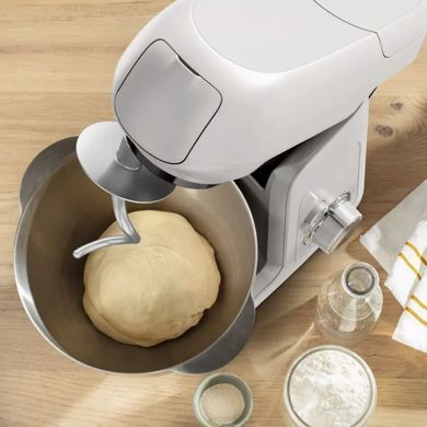 Tefal Кухонная машина Bake Partner 1100Вт, чаша-металл, корпус-пластик, насадок-8, белый QB525B38 фото
