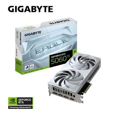 Gigabyte Відеокарта GIGABYTE GeForce RTX 5060 Ti 8GB GDDR7 EAGLE OC ICE GV-N506TEAGLEOC_ICE-8GD фото