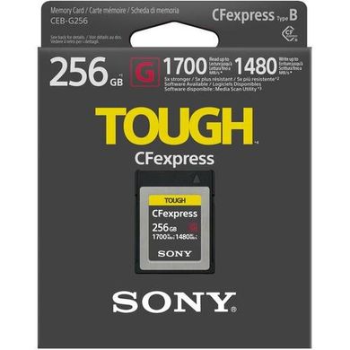 Карта памяти Sony CFexpress Type B 256GB R1700/W1480 Tough CEBG256.SYM фото