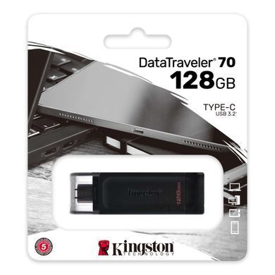 Накопичувач Kingston 128GB USB 3.2 Type-C Gen 1 DT70 DT70/128GB фото
