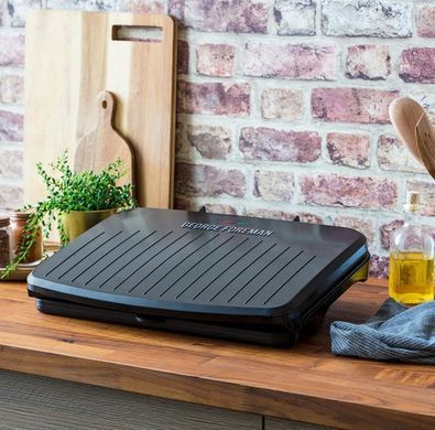 Russell Hobbs Гриль Foreman прижимний Fit Grill Large 2400Вт, темп. режимів-1, пластик, чорний 25820-56 фото
