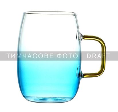 ARDESTO Набір чашок з ручками Blue Atlantic, 300 мл, 2 од., боросилікатне скло AR2630BA фото