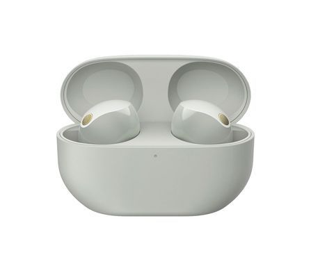 Sony Навушники TWS WF-1000XM5 BT 5.3, ANC, Hi-Res, IPX4, SBC, AAC, LDAC, LC3, Сріблястий WF1000XM5S.CE7 фото