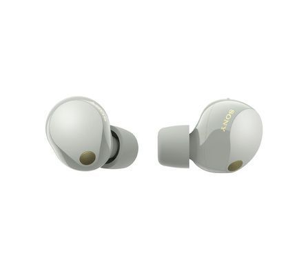 Sony Навушники TWS WF-1000XM5 BT 5.3, ANC, Hi-Res, IPX4, SBC, AAC, LDAC, LC3, Сріблястий WF1000XM5S.CE7 фото