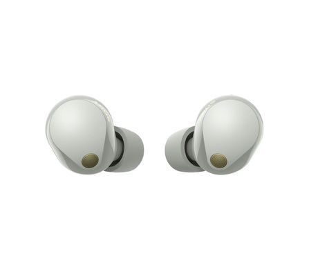 Sony Навушники TWS WF-1000XM5 BT 5.3, ANC, Hi-Res, IPX4, SBC, AAC, LDAC, LC3, Сріблястий WF1000XM5S.CE7 фото