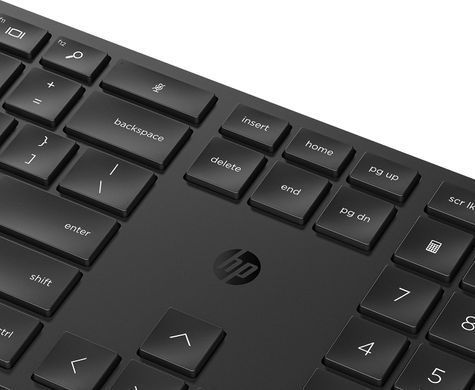 HP Комплект клавіатура та миша НР 650, WL, EN/UK, чорний 4R013AA фото