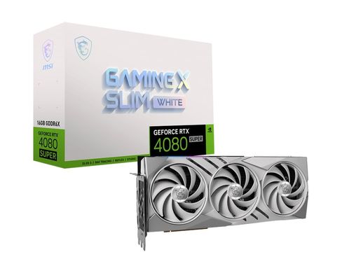 MSI Видеокарта GeForce RTX 4080 SUPER 16GB GDDR6X GAMING X SLIM WHITE 912-V511-263 фото