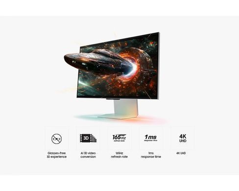 Samsung Монітор Samsung 27" Odyssey 3D G90XF HDMI, DP, USB, MM, IPS, 3840x2160, 165Hz, 1ms LS27FG900XIXCI фото
