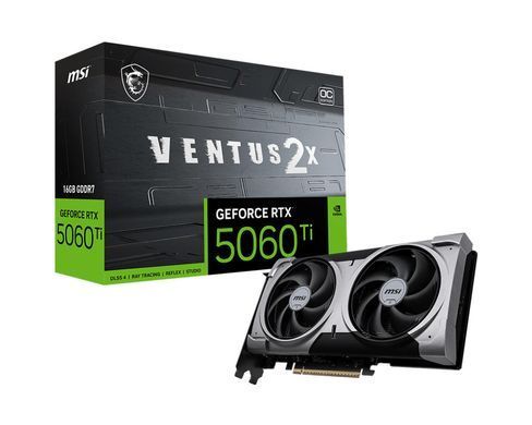 MSI Відеокарта GeForce RTX 5060 Ti 16GB GDDR7 VENTUS 2X OC PLUS 912-V535-005 фото