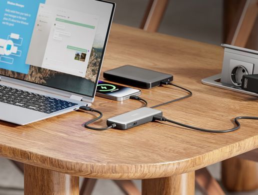 Digitus Док-станція USB-C > HDMI/2xUSB-A/USB-C/SD/MicroSD/RJ54 DA-70914 фото