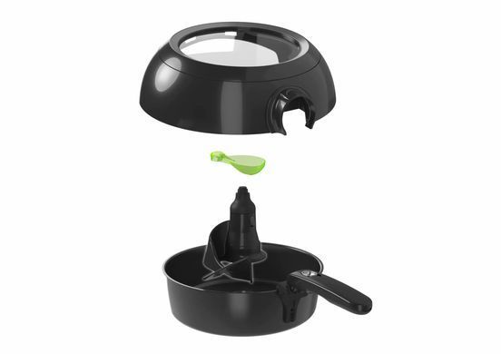 Tefal Мультипіч ActiFry Genius, 1350Вт, чаша-1,2л, сенсорне керув., підкл. до смартфону, авто перемішування, пластик, чорний FZ760830 фото