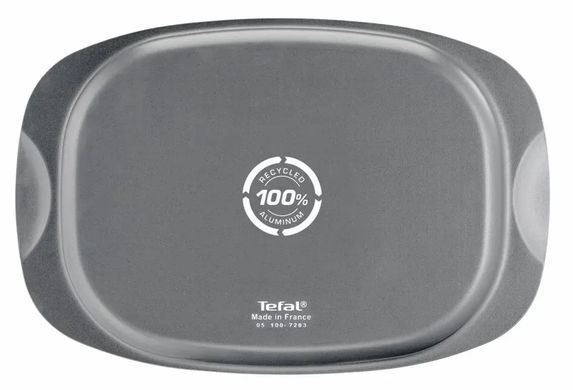 Tefal Форма для запікання La Recyclee, овальна, з ручками, 24х36см, алюміній, чорний J5701553 фото