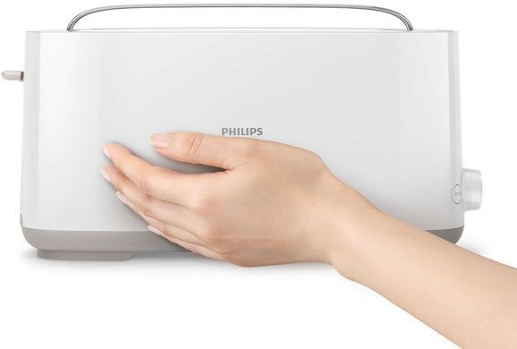 Philips Тостер Daily Collection, 1000Вт, пластик, 1 відділення, білий