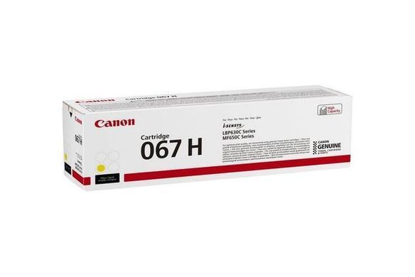 Картридж Canon 067H MF651Cw/MF655Cdw/MF657Cdw/LBP631Cw/LBP633Cdw Yellow (2350 стор.) 5103C002 фото