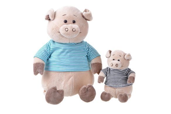 М'яка іграшка Same Toy Порося в сорочці (чорний) 18 см THT716 фото