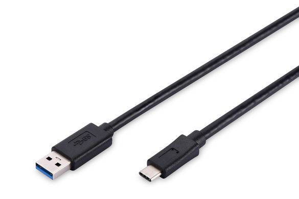 Digitus USB 3.0 (AM/Type-C) 1.0m, black AK-300136-010-S фото