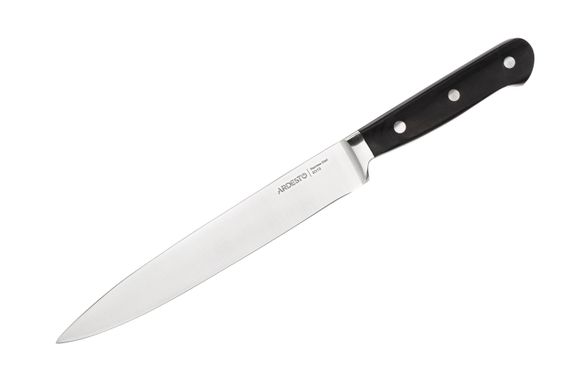 Кухонный нож слайсерный Ardesto Black Mars, 32 см, длина лезвия 20,3 см, черный, нерж.сталь, дерево AR2032SW фото
