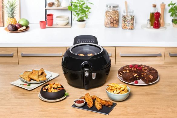 Tefal Мультипіч ActiFry Genius, 1350Вт, чаша-1,2л, сенсорне керув., підкл. до смартфону, авто перемішування, пластик, чорний FZ760830 фото