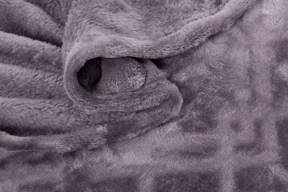 ARDESTO Плед Embossed, 160х200см, серый, 100% полиэстер