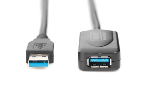 Digitus Подовжувач USB 3.0 Active Cable, A/M-A/F, 5м, чорний DA-73104 фото