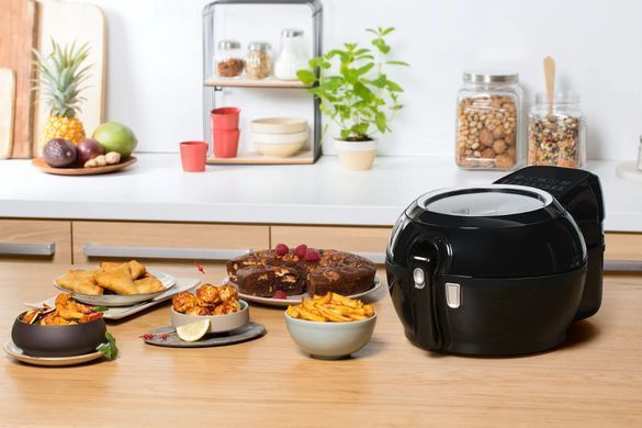 Tefal Мультипіч ActiFry Genius, 1350Вт, чаша-1,2л, сенсорне керув., підкл. до смартфону, авто перемішування, пластик, чорний FZ760830 фото