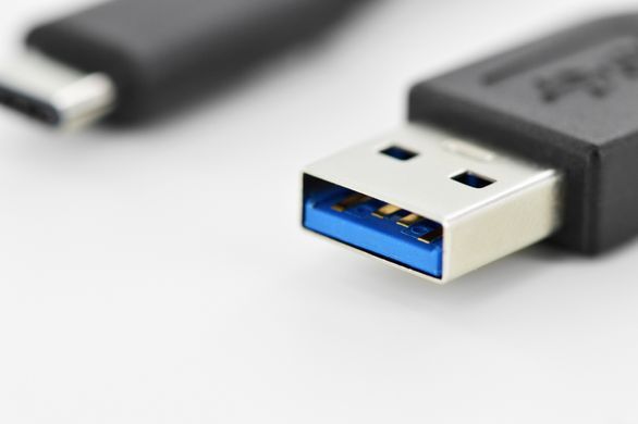Digitus USB 3.0 (AM/Type-C) 1.0m, black AK-300136-010-S фото