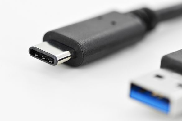 Digitus USB 3.0 (AM/Type-C) 1.0m, black AK-300136-010-S фото