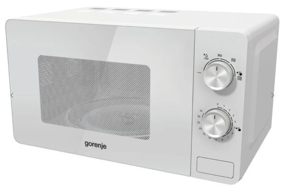 Gorenje Микроволновая печь, 20л, мех. управл., 800Вт, белый MO20E1W2 фото