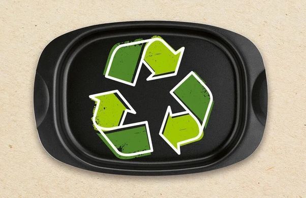 Tefal Форма для запікання La Recyclee, овальна, з ручками, 24х36см, алюміній, чорний J5701553 фото