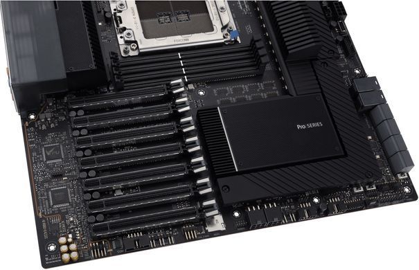 ASUS Материнская плата серверная PRO WS WRX80E-SAGE SE WIFI sWRX8 WRX80 8xDDR4 M.2 WiFi BT EATX 90MB1590-M0EAY0 фото