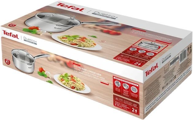Tefal Ківш Duetto+,2л, нержавіюча сталь, скло G7192356 фото