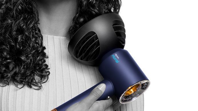 Dyson Фен Dyson HD16 Supersonic Nural Prussian Blue/Rich Copper, 1600Вт, 3 режими, 5 насадок, іонізація, хол. обдув, синій 122701-01 фото