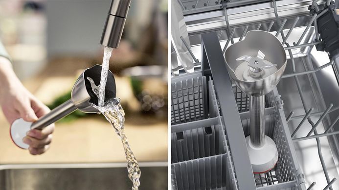 Bosch Блендер погружной 600Вт, измельчитель, венчик, белый