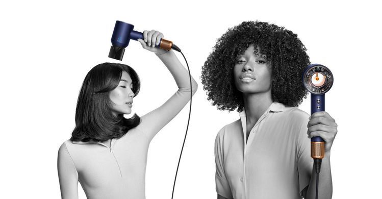 Dyson Фен Dyson HD16 Supersonic Nural Prussian Blue/Rich Copper, 1600Вт, 3 режими, 5 насадок, іонізація, хол. обдув, синій 122701-01 фото