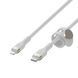 Belkin Кабель USB-С - Lightning BRAIDED SILICONE 1m White 15 - магазин Coolbaba Toys