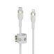 Belkin Кабель USB-С - Lightning BRAIDED SILICONE 1m White 14 - магазин Coolbaba Toys