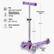 Самокат MICRO серії "Mini Deluxe Fairy Glitter LED" &ndash; ПУРПУРОВИЙ (до 50 kg, 3-х колісний, світло) 9 - магазин Coolbaba Toys