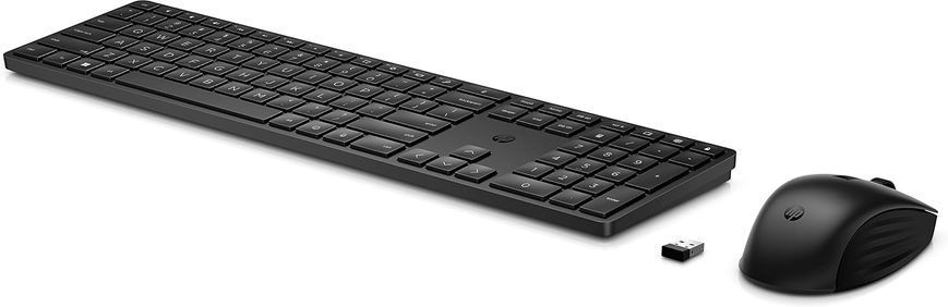 HP Комплект клавіатура та миша НР 650, WL, EN/UK, чорний 4R013AA фото