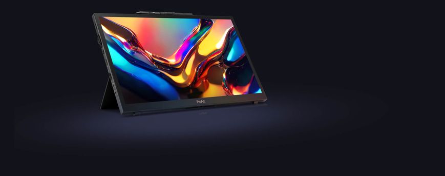 ASUS Монитор портативный 15.6" ProArt PA169CDV HDMI, 2xUSB-C, MM, IPS, 3840x2160, 10ms, Touch, sRGB 100%, Stylus 90LM0711-B01I70 фото