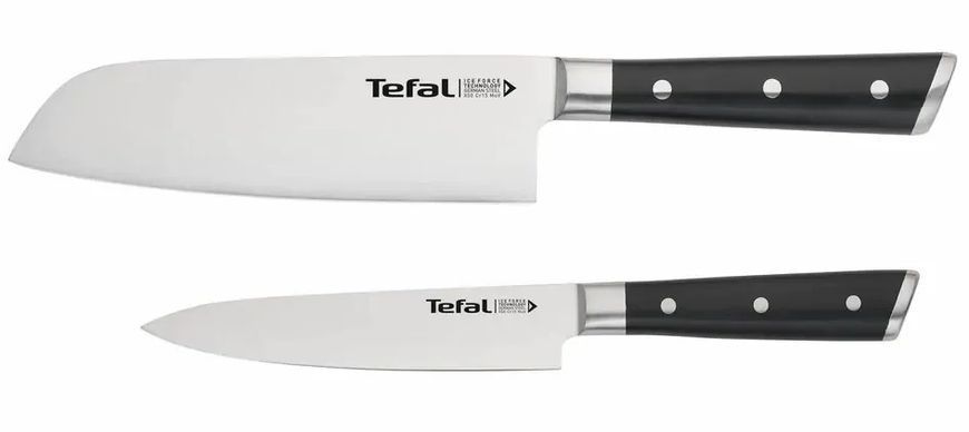 Tefal Набор ножей Ice Force, 2шт, нержавеющая сталь, пластик, черный K232S224 фото