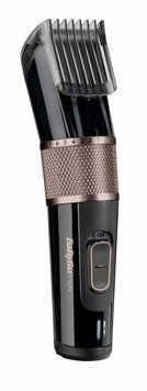 BaByliss Машинка для стрижки Babyliss, сеть+аккум., вибрационный мотор, насадок-1, сталь, черно-розовый E973E фото