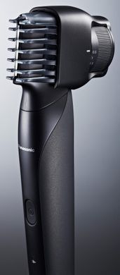 Panasonic Триммер для бороды,усов, тела, сеть+акум., насадок-2, чехол, быстрая зарядка, сталь, черно-золотой ER-GD61-K520 фото