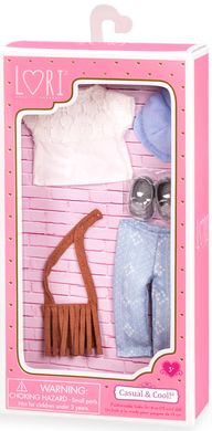 Набор одежды для кукол LORI с сумкой с бахрамой LO30022Z фото
